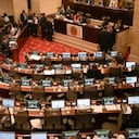 Curules vacías del Pacto Histórico en la Cámara de Representantes este 27 de septiembre.