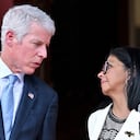 Chris Wright y Delcy Rodríguez.