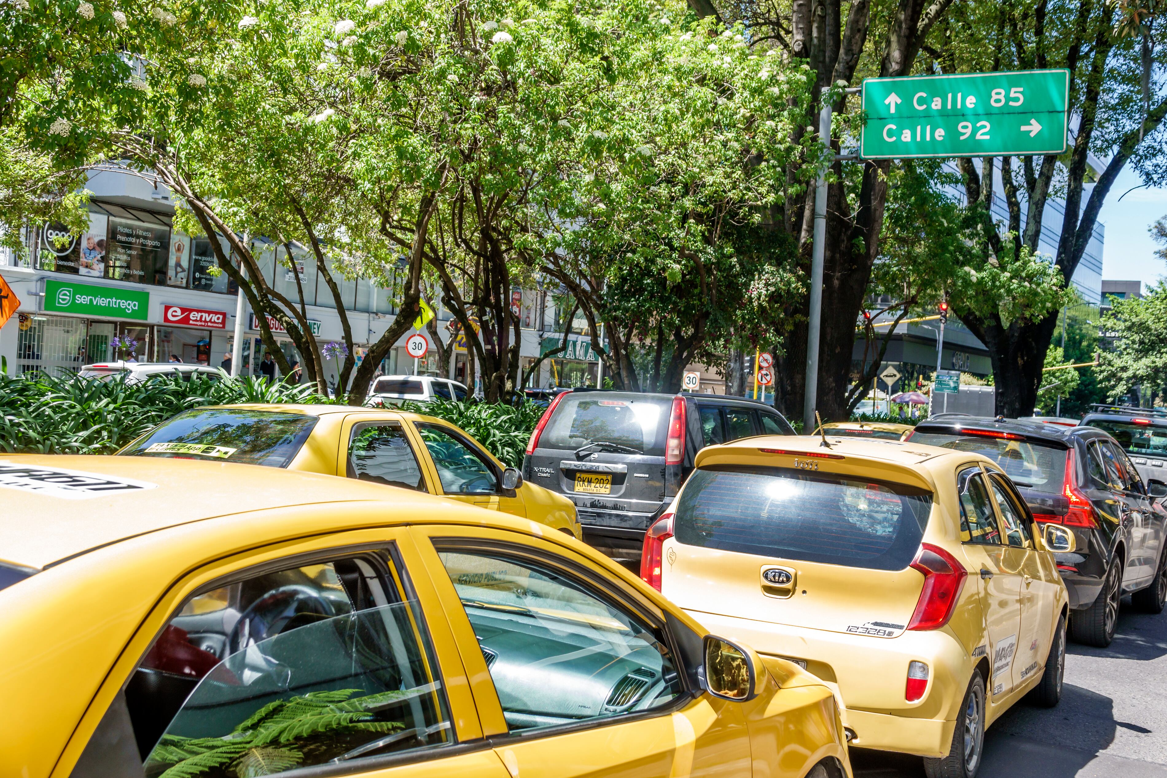 Bogotá, Colombia en plena hora pico