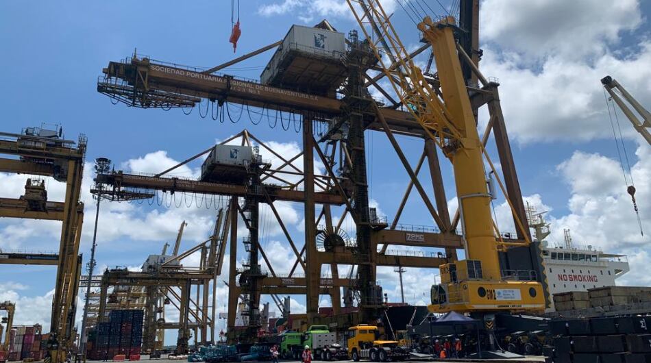 El material llegó al puerto de Buenaventura.