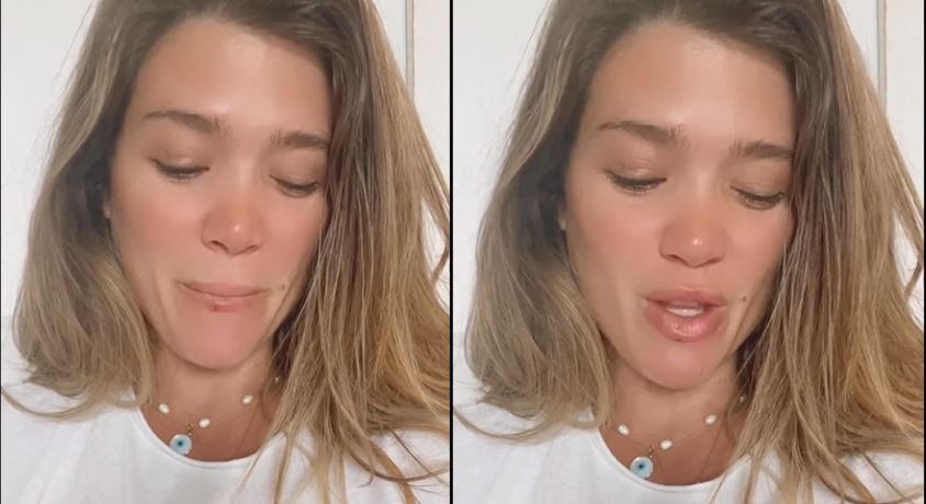 Daniela Tapia no pudo ocultar su tristeza
