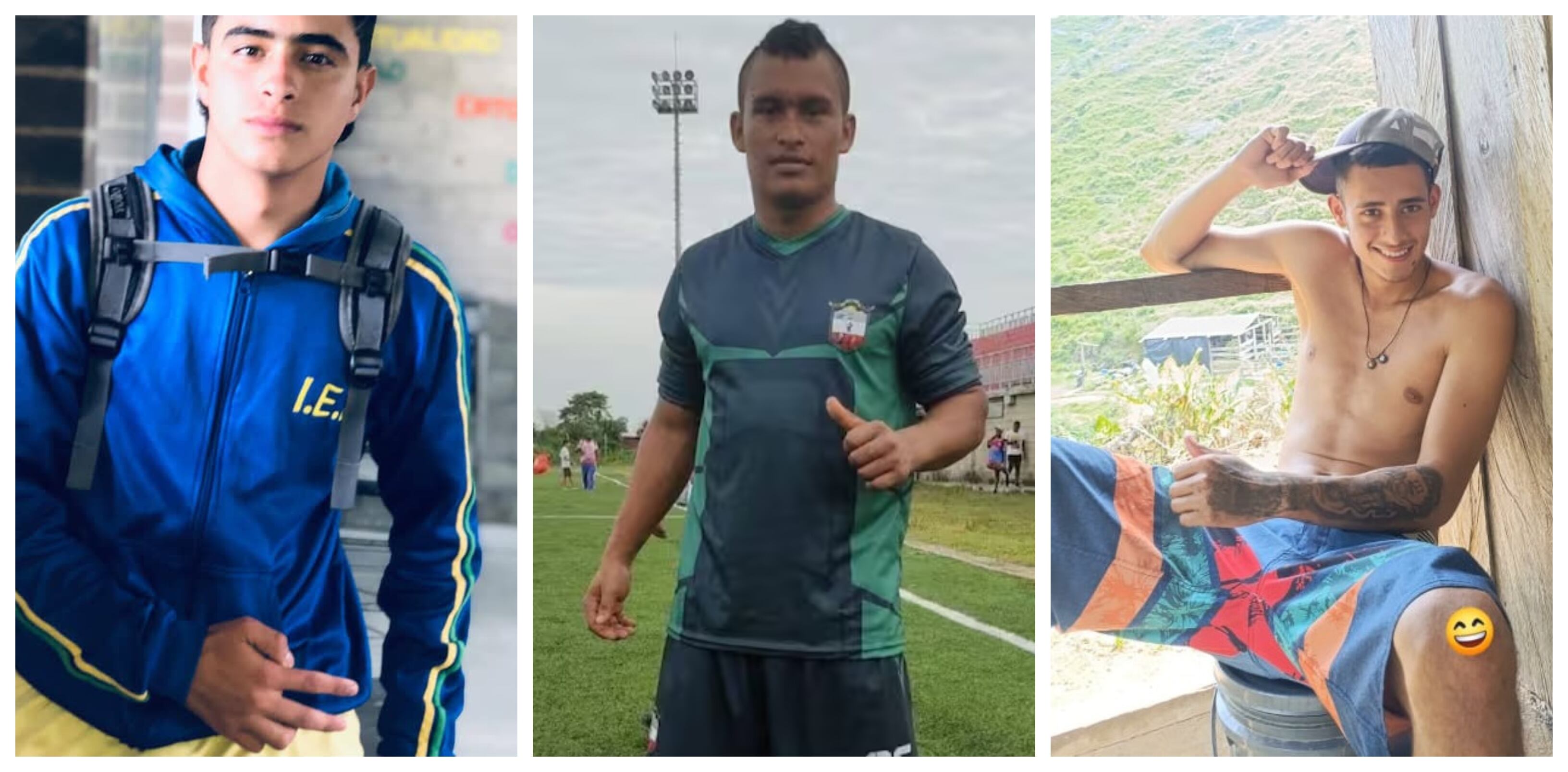 Yorman Alexis Giraldo, de 15 años, el indígena Iván Causil y Juan Manuel Sánchez Muñoz, de 17 años, murieron en Anorí en hechos violentos.
