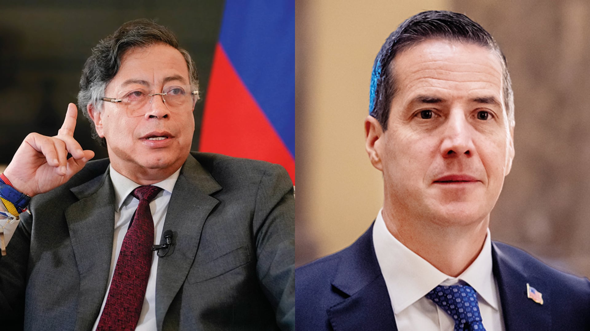 Gustavo Petro y Bernie Moreno.
