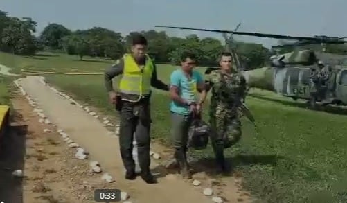 El hombre fue capturado desde la vereda hasta el municipio para ser reseñado