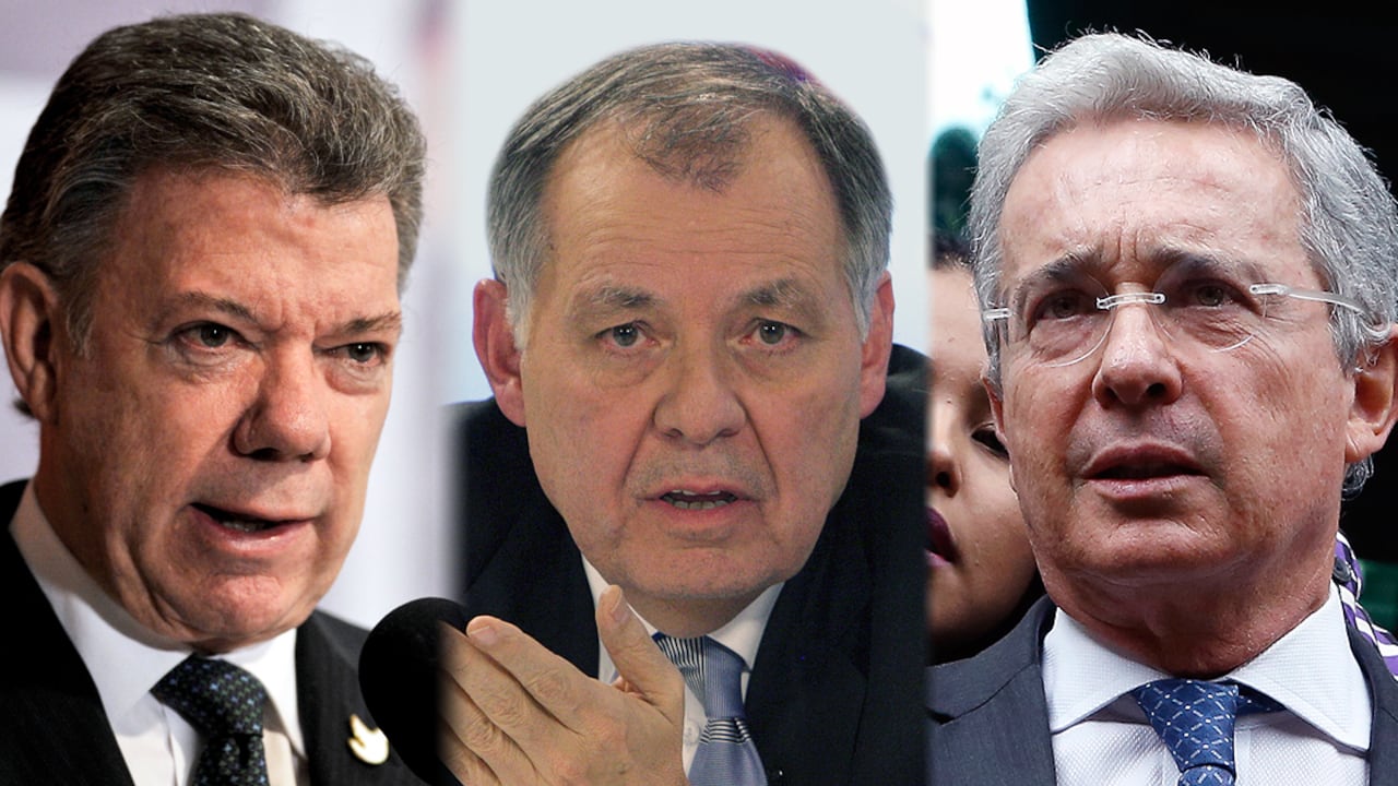 El presidente Juan Manuel Santos fue cuestionado por dos de sus mayores críticos, el procurador Alejandro Ordóñez y el expresidente Álvaro Uribe.