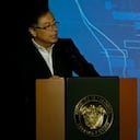 Gustavo Petro en la clausura de la asamblea de Anif.