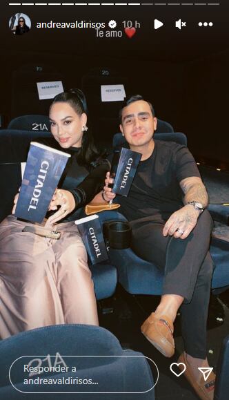 Andrea Valdiri y Felipe Saruma en el estreno de la serie 'Citadel'.