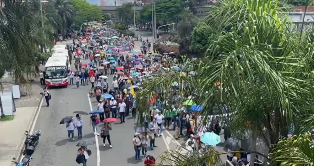 Marchas en Medellín este 7 de junio a favor del Gobierno nacional.