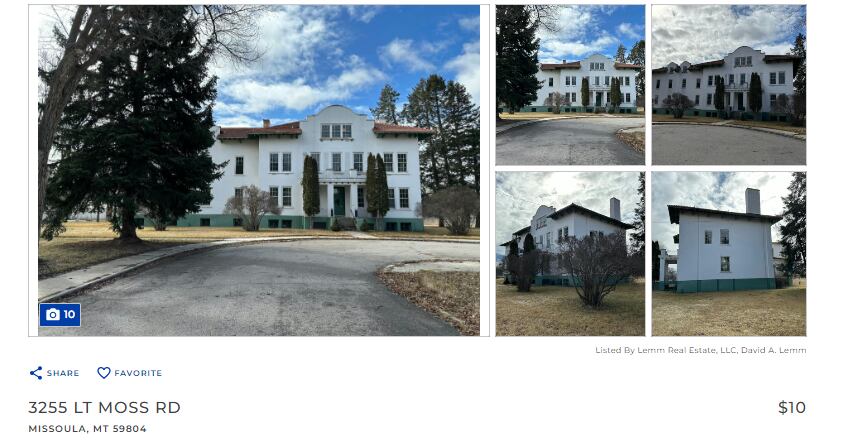 Esta es la imagen de una de las inmobiliarias que está ofreciendo el predio en su página de internet.