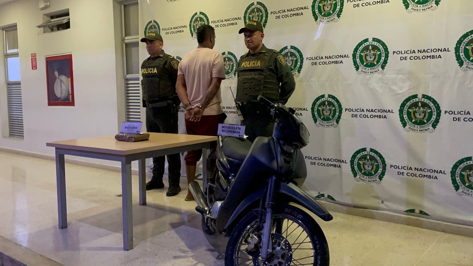 La primera captura se efectuó en el barrio Luz de Salvación.