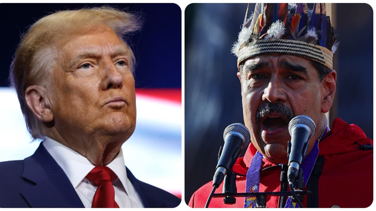 Donald Trump y Nicolás Maduro.