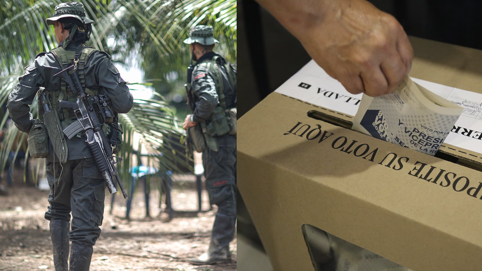 grupos armados y votaciones