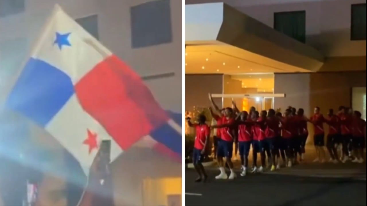 Hinchas de Panamá buscaban desconcentrar a los jugadores de Surinam, pero terminaron bailando todos.