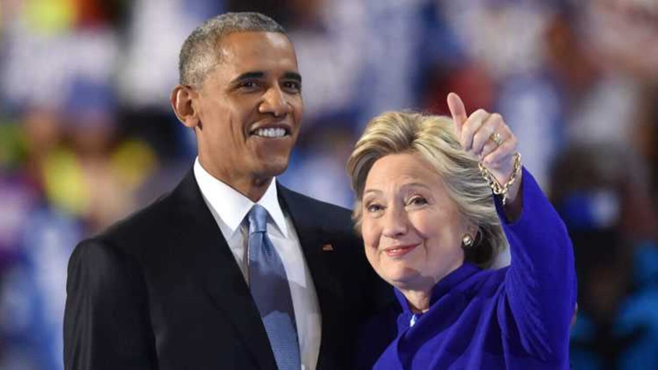 Barck Obama demostró su apoyo a Hillary Clinton.