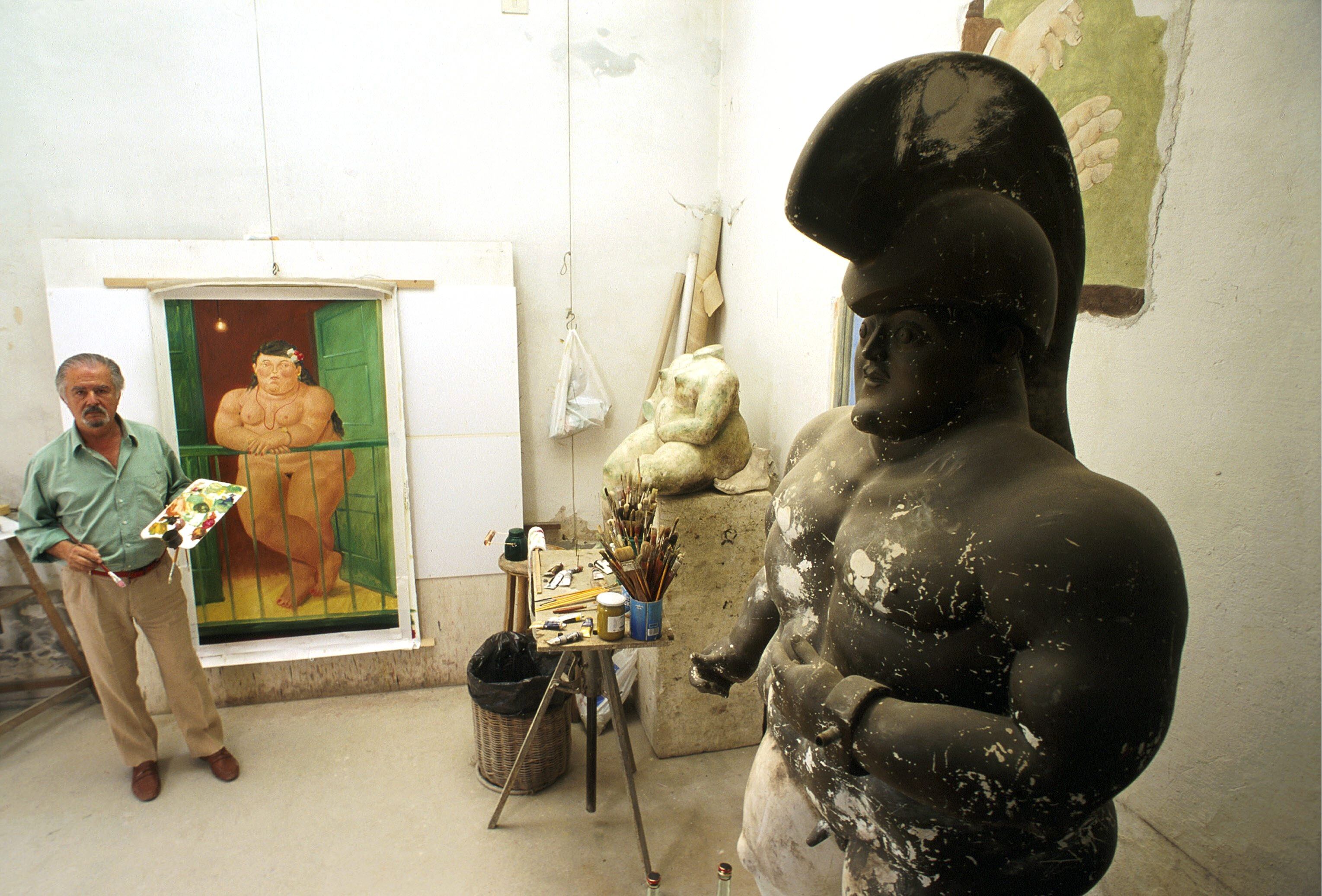 Fernando Botero en su casa en Pietrasanta, Italia, en junio de 1999.