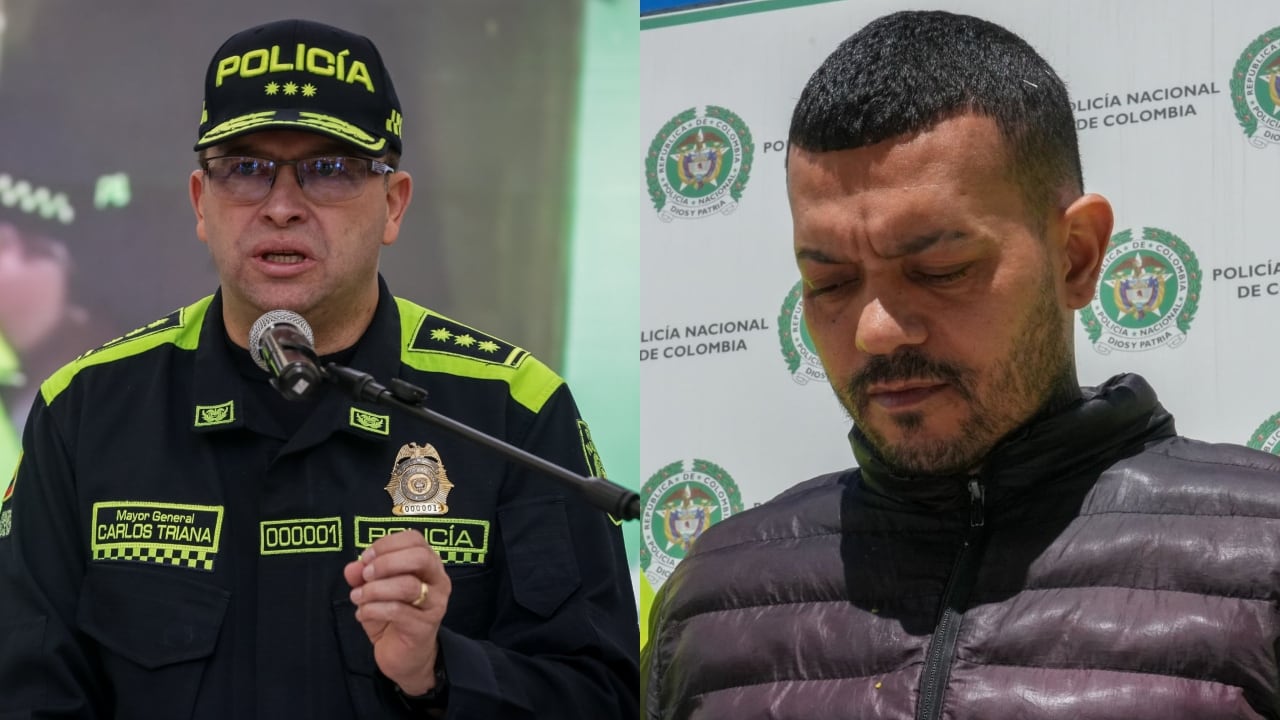 El mayor general, Carlos Fernando Triana y alias El Costeño.