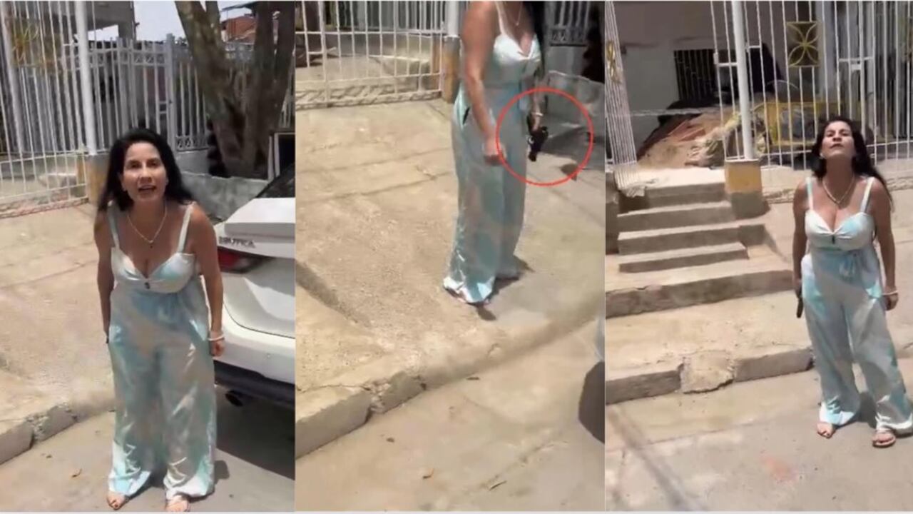 Abren investigación a la asistente de fiscal que se enfrentó con un arma, a otros conductores que le reprocharon por estar mal parqueada en Bolívar.