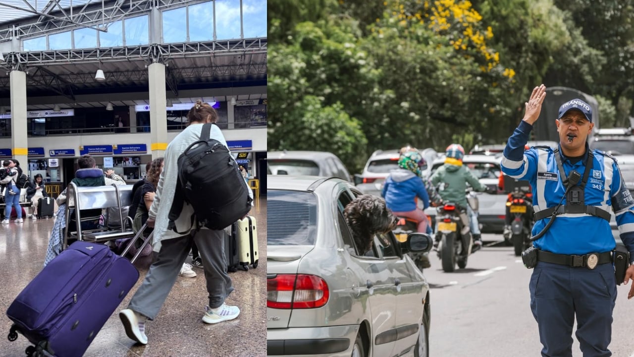 Movilidad en la salida de Bogotá.