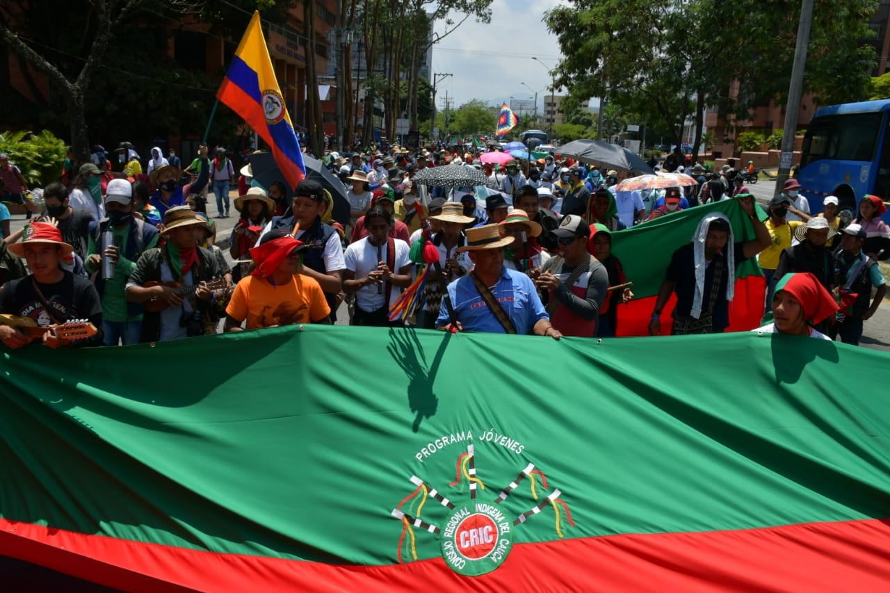 Indígenas de Cauca y Nariño se estarían coordinando para movilizarse hacia Bogotá, según información de inteligencia. 