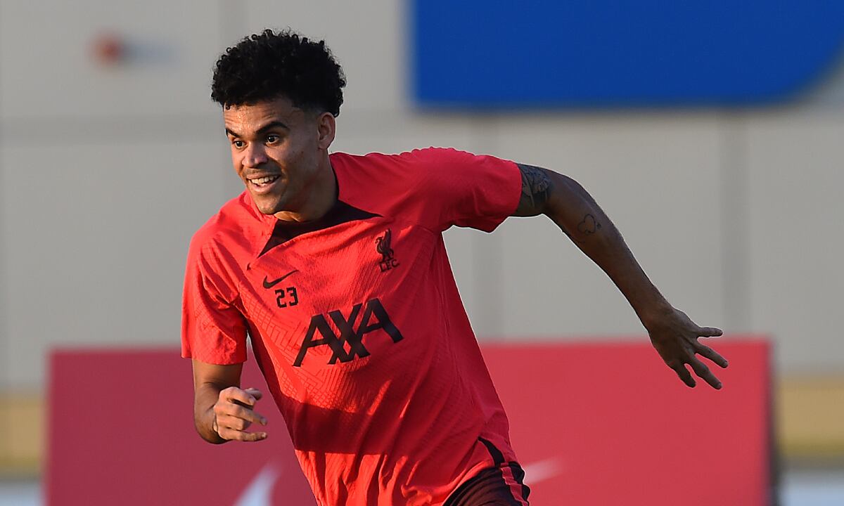 Luis Díaz, Liverpool. Foto: Twitter oficial del Liverpool (@LFC).