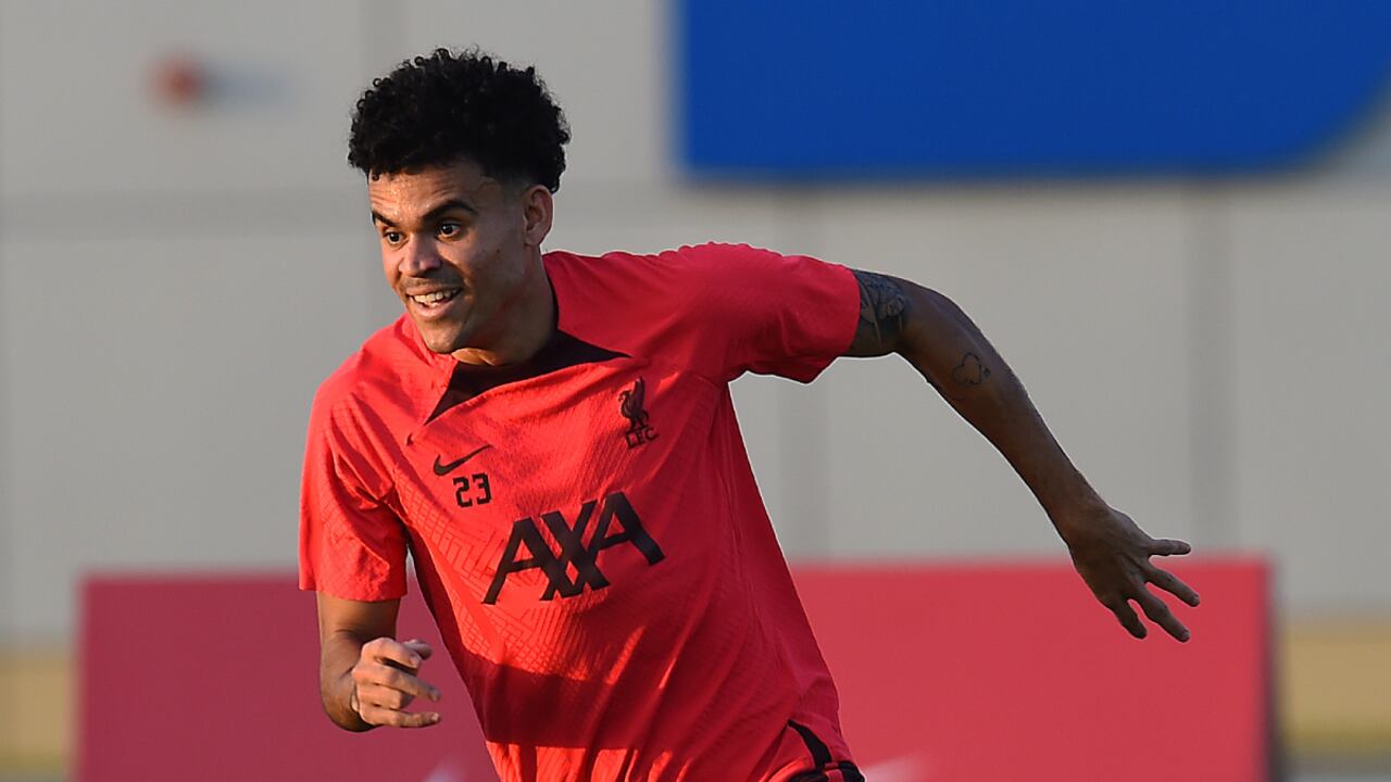 Luis Díaz, Liverpool. Foto: Twitter oficial del Liverpool (@LFC).