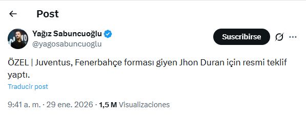 Información de Jhon Jáder Durán y Juventus