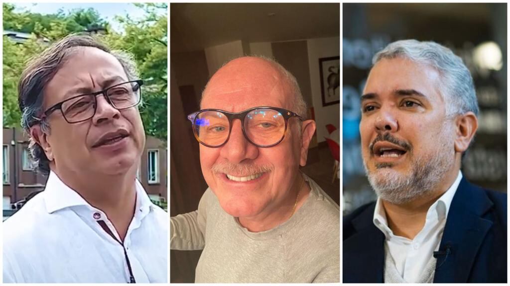 Presidente Gustavo Petro, Felipe Zuleta y expresidente Iván Duque.
