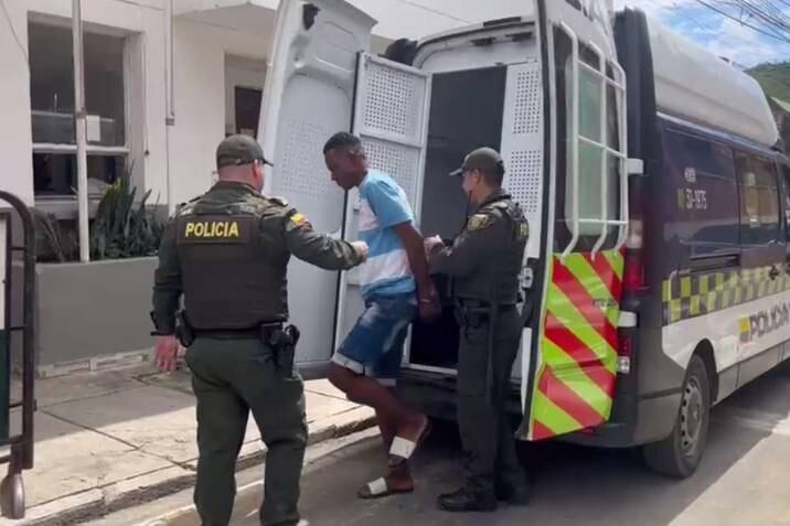 Dalvis Alberto Mercado Mendoza, capturado en Piedecuesta, Santander.