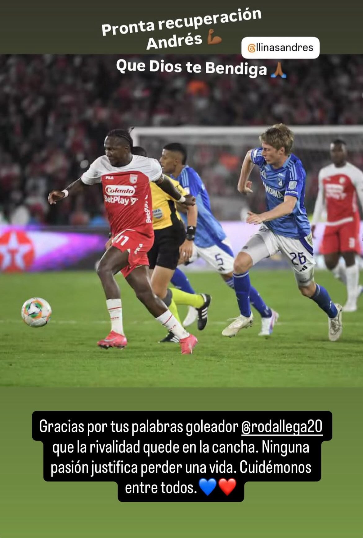 Así fue la corta conversación entre Hugo Rodallega y Andrés Llinás