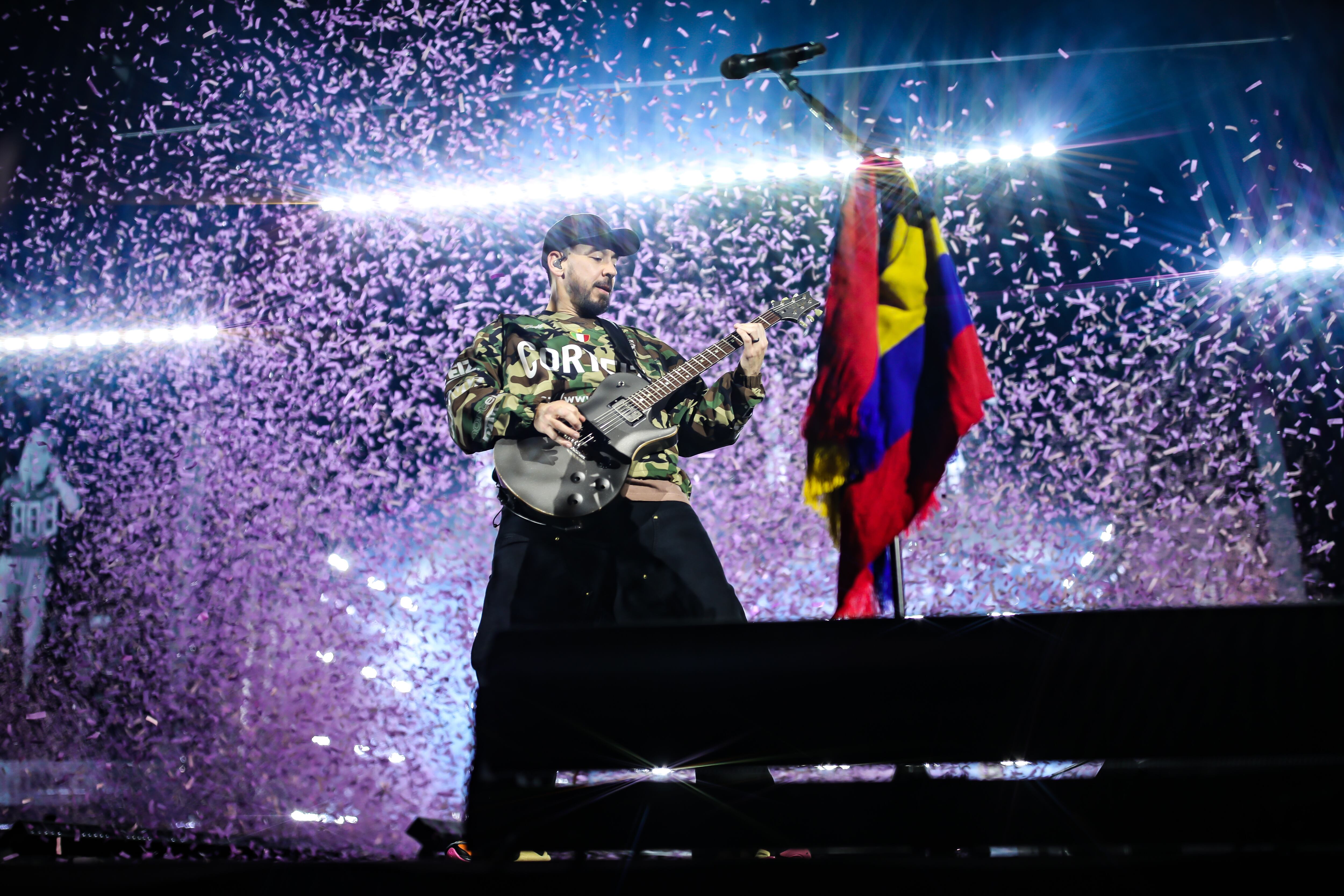 Linkin Park en el Vive Claro de Bogotá, el 25 de octubre de 2025.