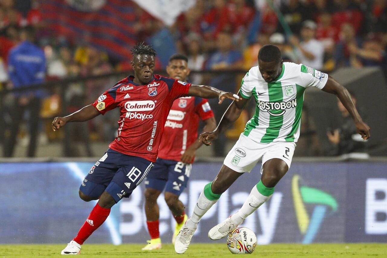 Imagen del partido entre Independiente Medellín y Atlético Nacional, por la fecha 10 del segundo semestre de la Liga colombiana 2023.