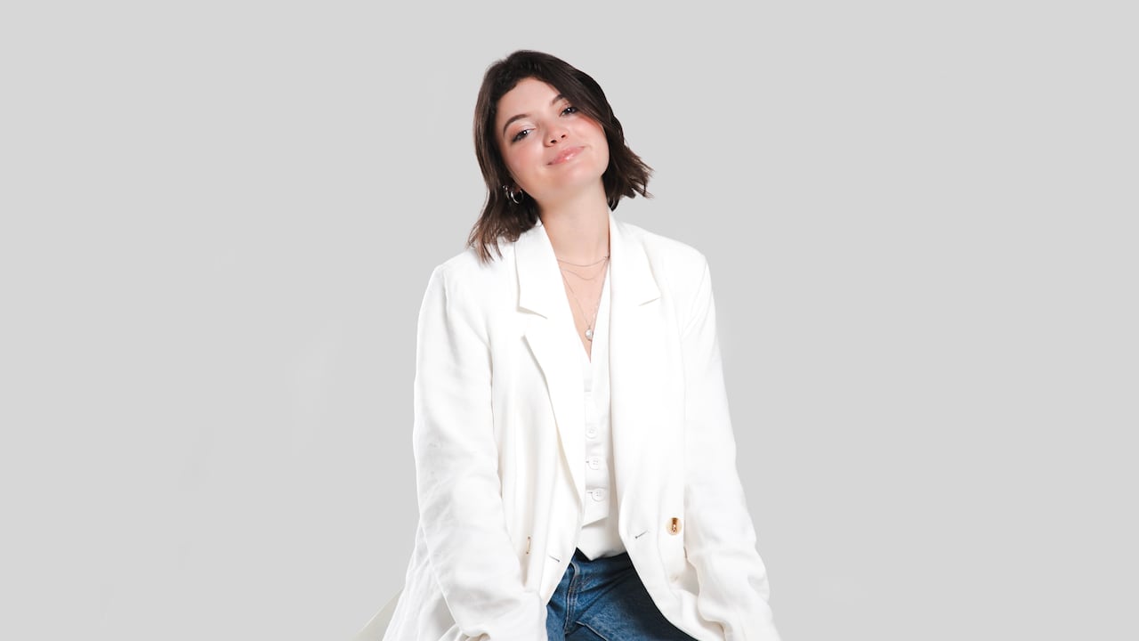 Sara Pinzón, actriz colombiana.
