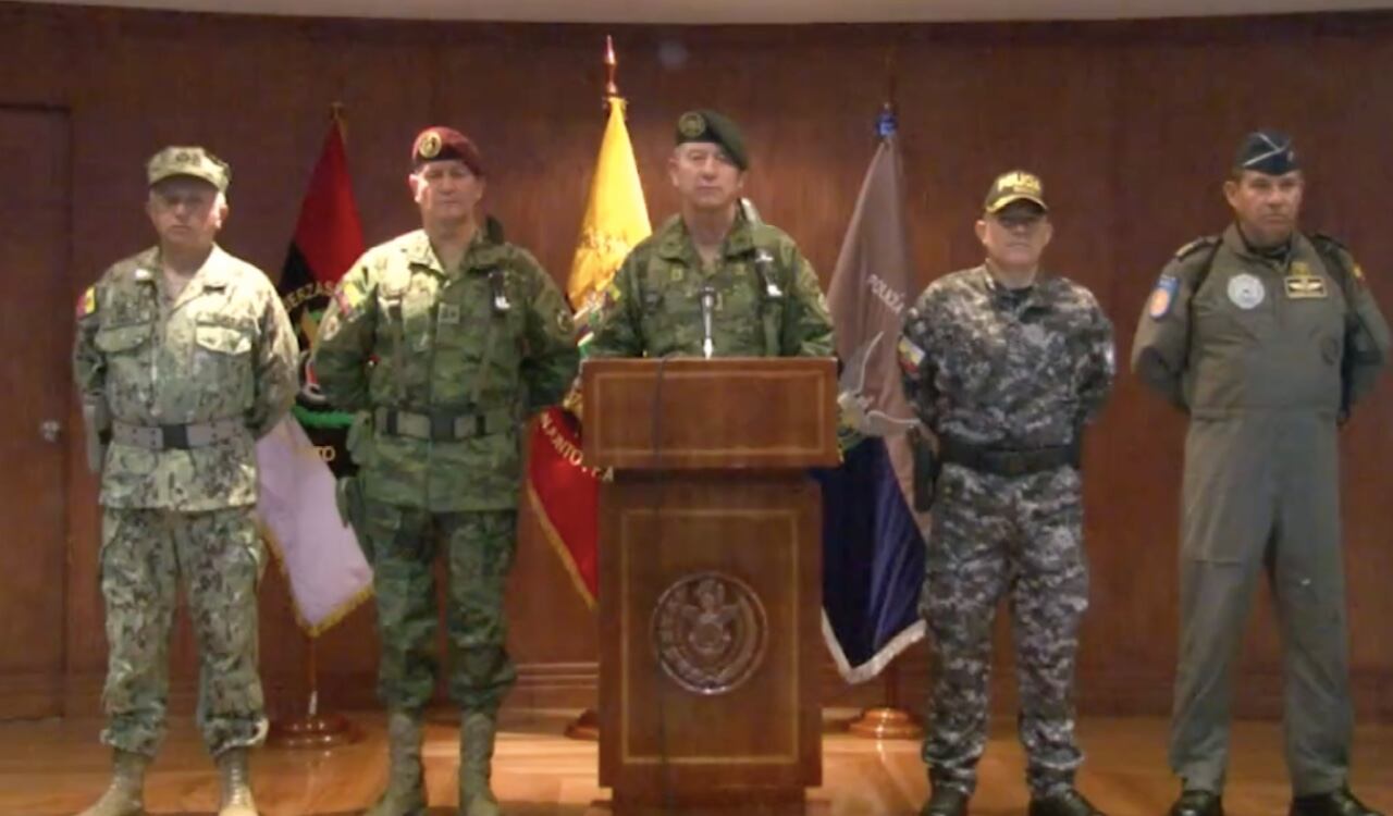 Los altos mandos de las Fuerzas Armadas de Ecuador se pronunciaron sobre la decisión tomada por el presidente Lasso