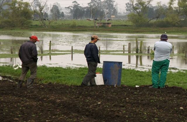 Inundaciones en la vereda Parcelas, en el municipio Cota (Cundinamarca).