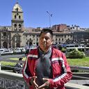 Bolivian former Jesuit priest Pedro Lima, who claimed he was expelled from the Jesuit order in 2001 for reporting abuses, gestures as he speaks during an interview with AFP at the square in front of the San Francisco Cathedral in La Paz on May 31, 2023. Lima, who on May 19, 2023, told AFP that not only minors but also trainee clergy were subjected to sexual abuse in Bolivia, now added that the minors lived through hell and the priests were saints by day and demons by night. Bolivia's president has asked Pope Francis for files on sexual abuse committed by Catholic priests in the South American country following revelations in April 2023 of alleged large-scale exploitation of children. Investigations are under way after confessions were found in the diary of a deceased Spanish Jesuit priest, Alfonso Pedrajas, that he had abused possibly dozens of minors in Bolivia, where he arrived in 1971. (Photo by Aizar RALDES / AFP)