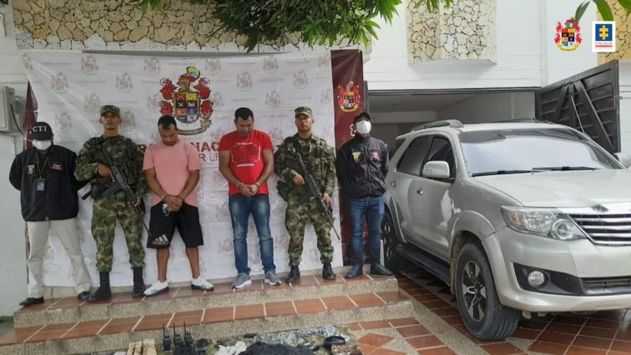 La captura de los presuntos implicados se produjo en la vía que comunica al Cesar con La Guajira.