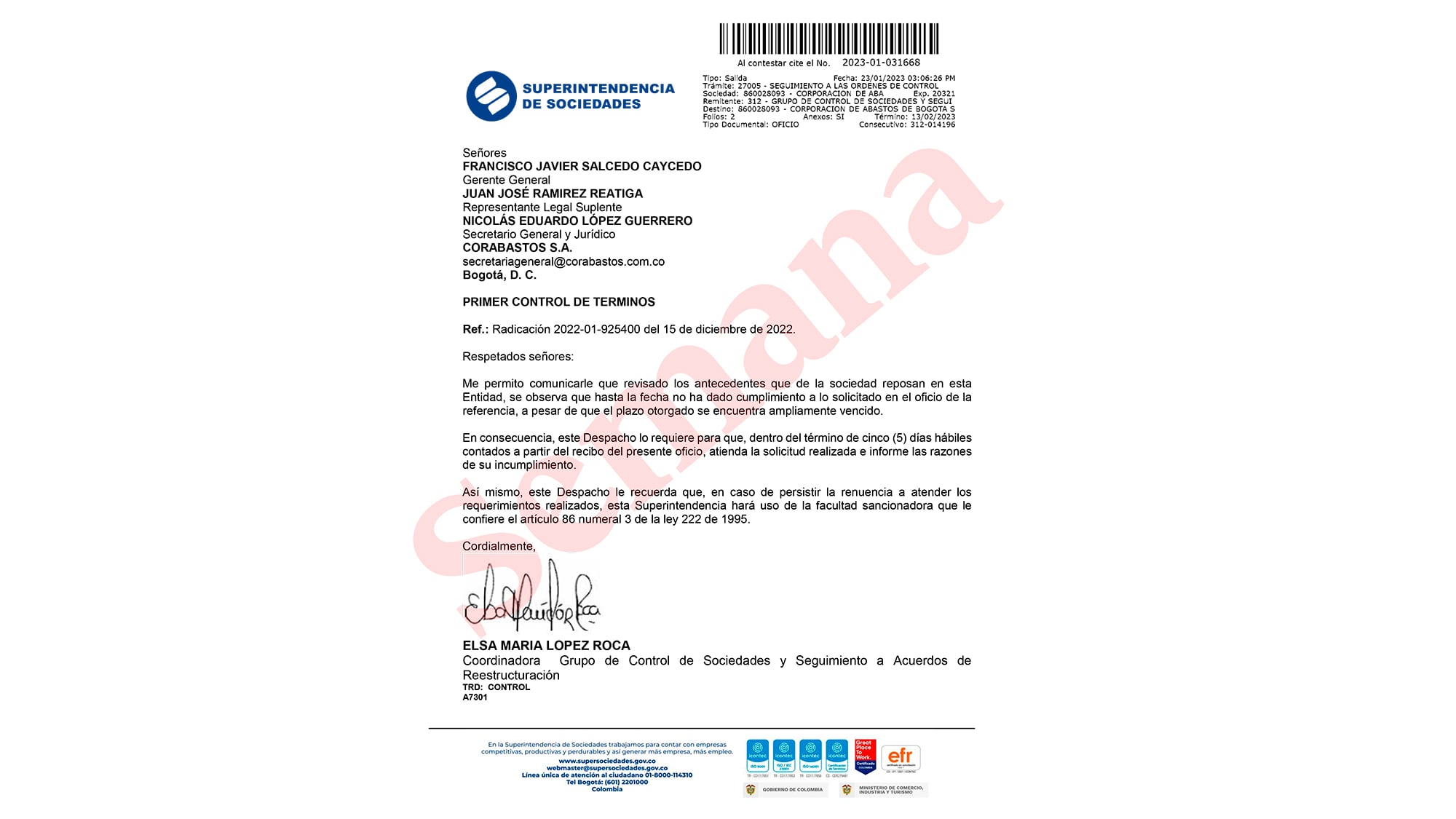 Como corabastos supersociedades