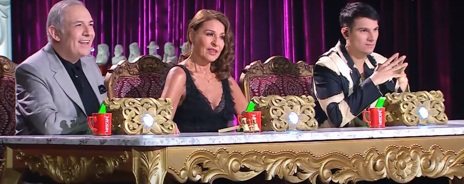 Los tres jurados del reality quedaron sorprendidos con la participación del imitador de Celia Cruz.