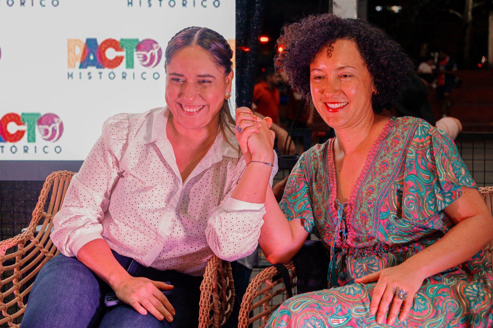 Irene Salas cuenta con el respaldo del Pacto Histórico y recientemente estuvo en un acto de campaña con la senadora Isabel Zuleta.