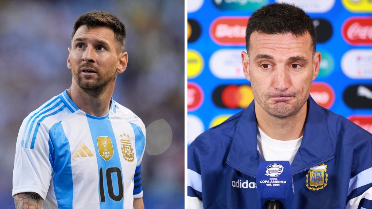 Scaloni habló de Messi.