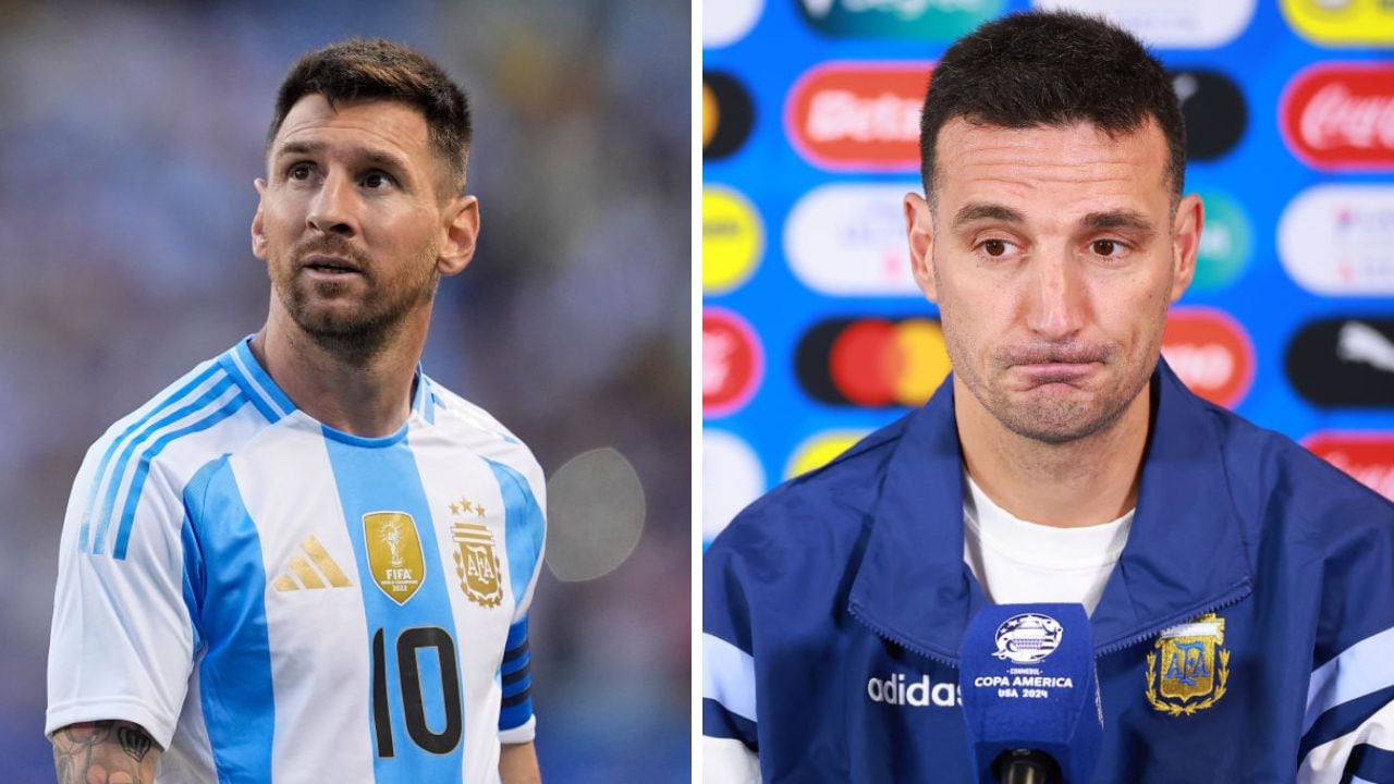 Scaloni habló de Messi.