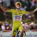 Tadej Pogacar ganó la etapa 15 del Tour de Francia.
