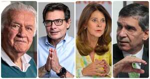 Rudolf Hommes, Alejandro Gaviria, Martha Lucía Ramírez y Rafael Pardo.