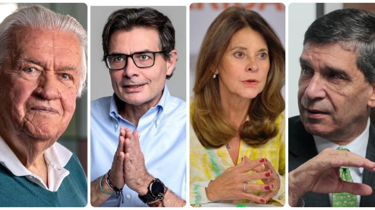 Rudolf Hommes, Alejandro Gaviria, Martha Lucía Ramírez y Rafael Pardo.