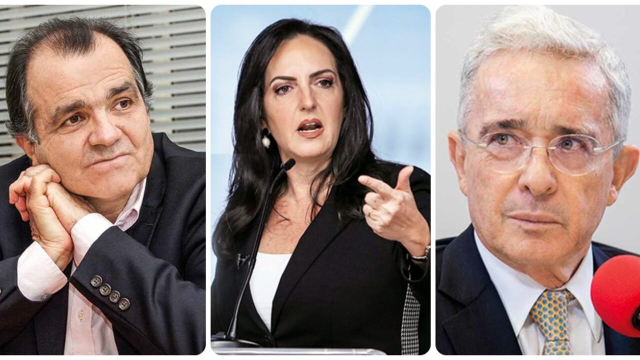 Óscar Iván Zuluaga, María Fernanda Cabal y Álvaro Uribe.