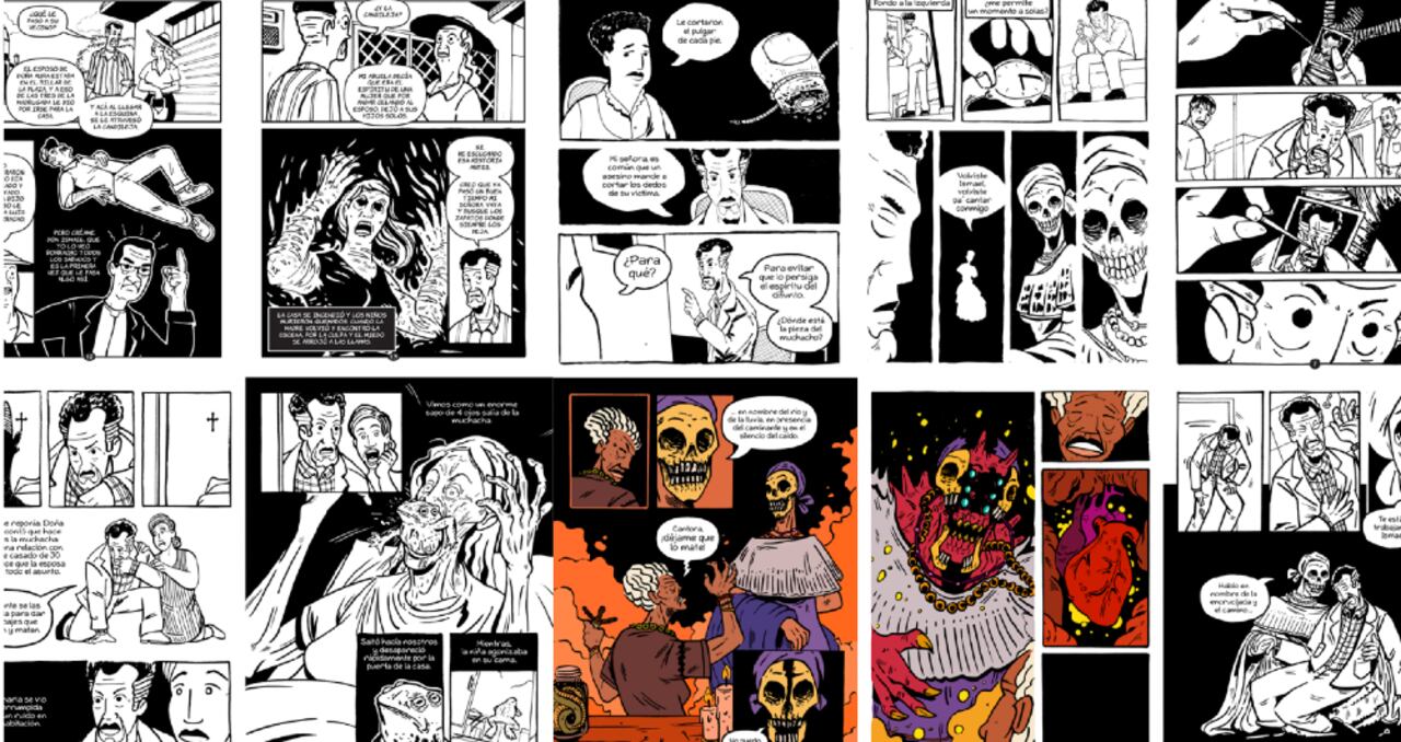 Páginas de 'El Cerra'o' de Julio César Rodríguez.