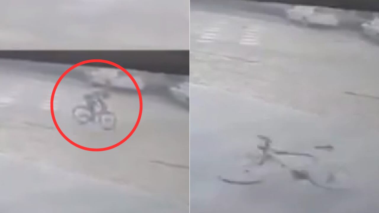 Momentos exactos del accidente de Juan Sebastián Molano.