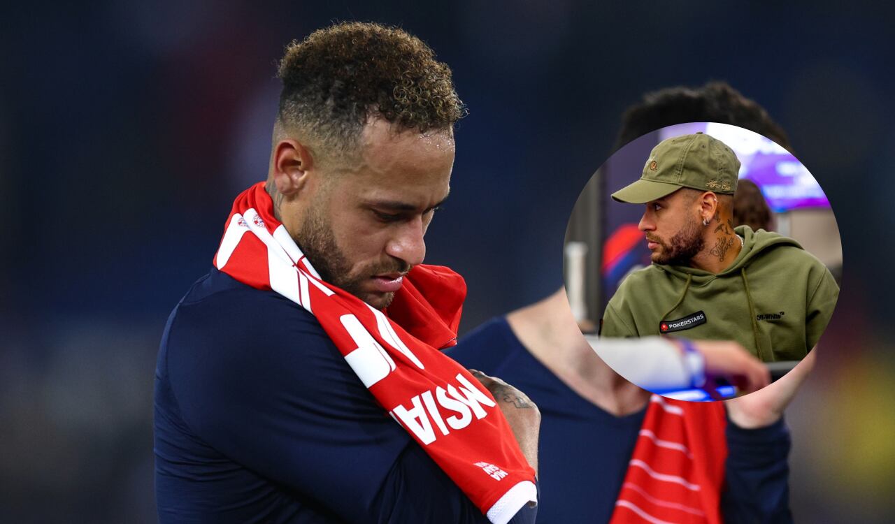 Neymar hizo presencia en un torneo de Póker celebrado en París.