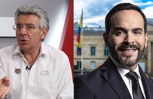 De izquierda a derecha: Enrique Gómez y Abelardo De La Espriella.