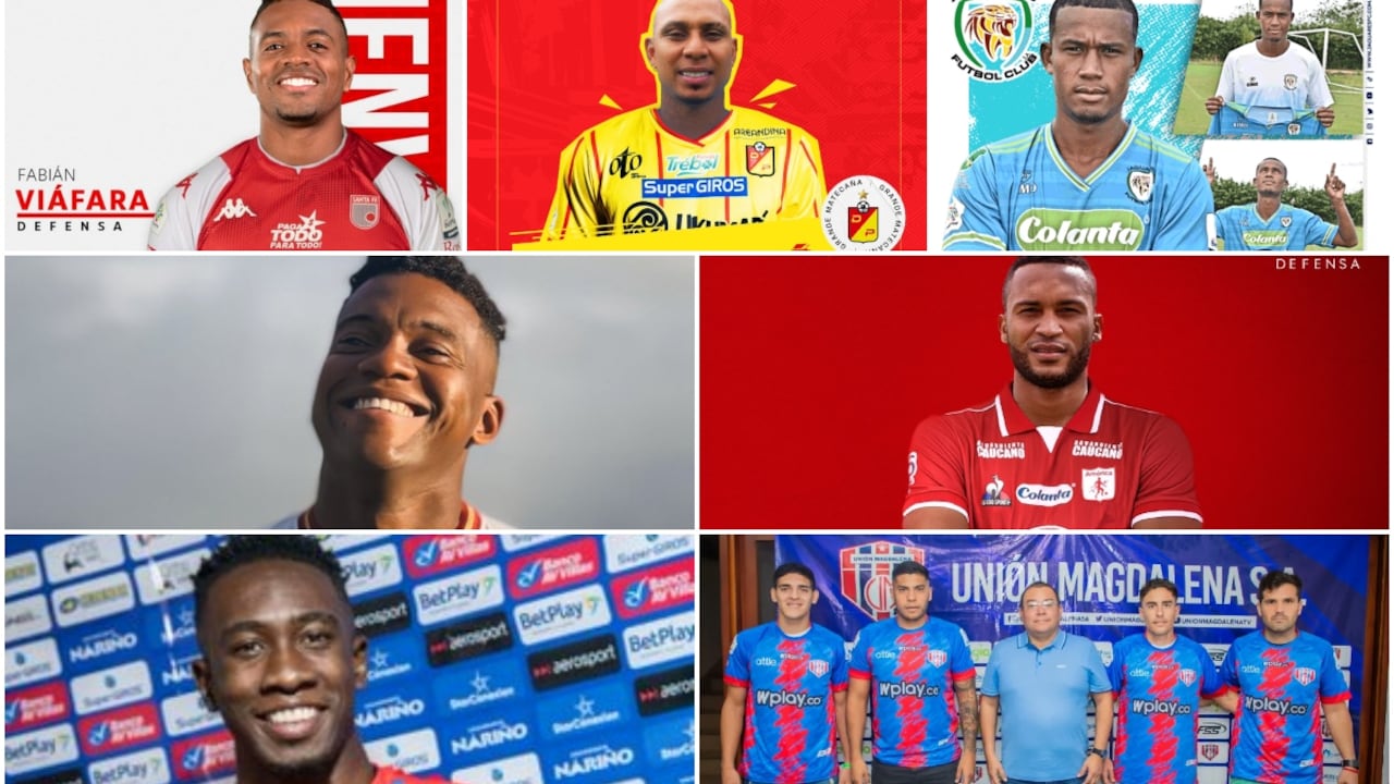Santa Fe, Pereira, Jaguares. Tolima, América de Cali, Pasto y Unión Magdalena se refuerzan.